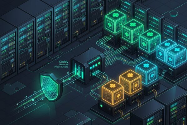 Caddy reverse proxy with Docker containerized Python microservices architecture