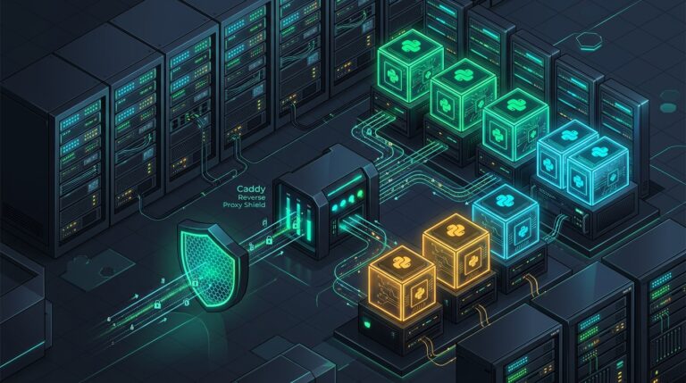 Caddy reverse proxy with Docker containerized Python microservices architecture